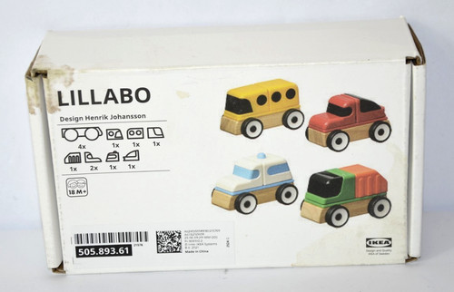 Lillabo fahrzeug set - lillabo, 4-tlg