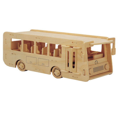 Autobus holzbausatz - autobus, 3d