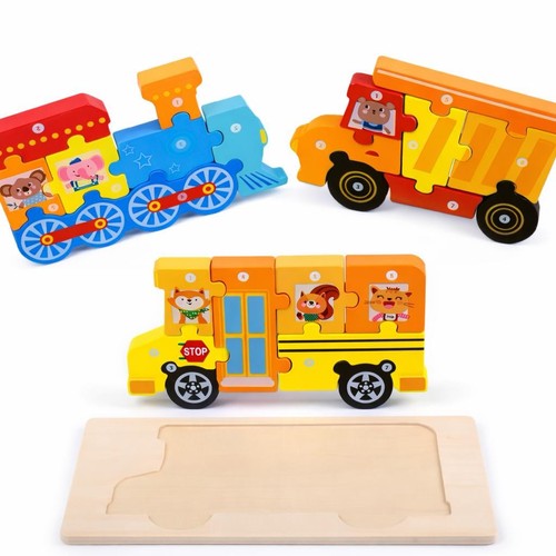 Holz puzzle set kinder - puzzle,