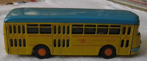 Altes blechspielzeug bus aus - altes,