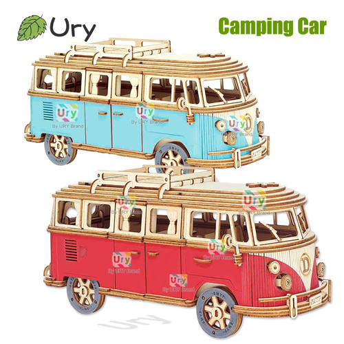 Holzpuzzle bus bulli - 3d, vw